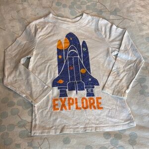 Space Exploration Rocket and Planets Tee